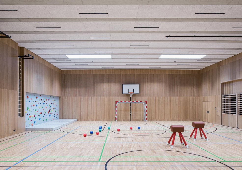 Luminarias de superfície de alta potencia para una iluminación uniforme en el gimnasio