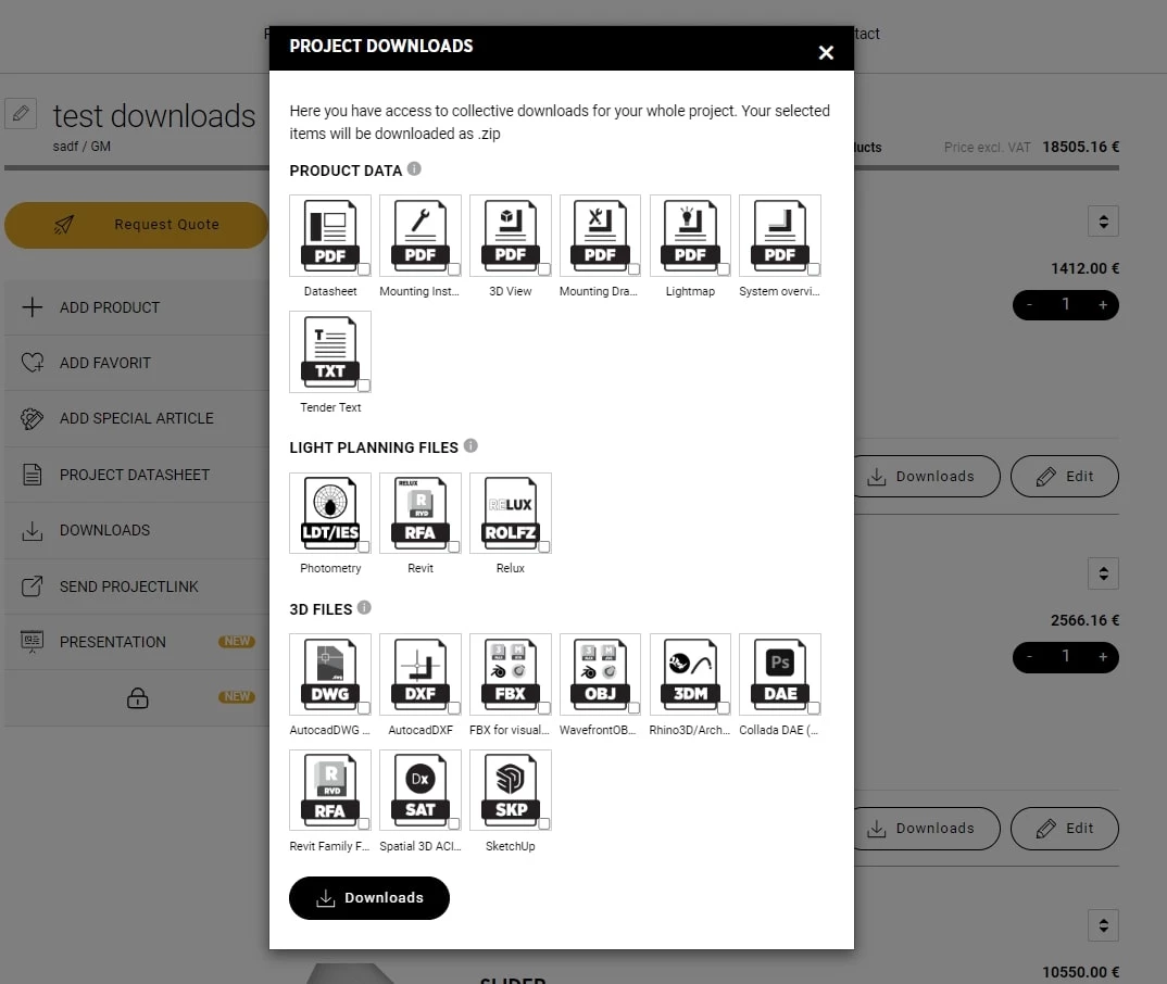 downloads myprolicht