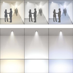 Luminarias LED de luz blanca regulable para escenas de iluminación flexibles en las aulas